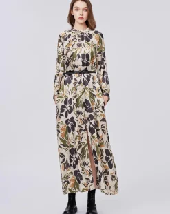 Clearance See u Soon Robe toucher doux Maya imprimée vert/ocre/beige