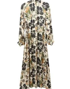 Clearance See u Soon Robe toucher doux Maya imprimée vert/ocre/beige