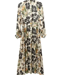 Clearance See u Soon Robe toucher doux Maya imprimée vert/ocre/beige