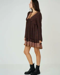 Sale See u Soon Robe Valentine marron