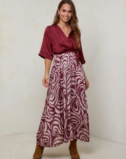 Hot Alice & Charlotte Robe Yasmine bordeaux