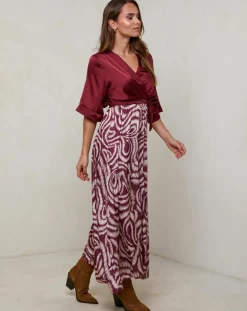 Hot Alice & Charlotte Robe Yasmine bordeaux