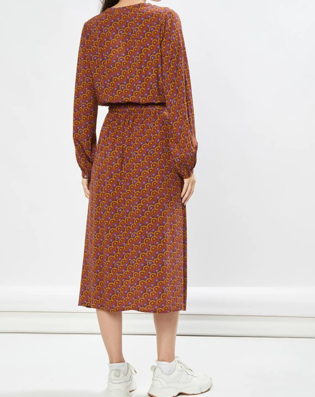 Femme La Petite Etoile Robe Yazzi imprimée marron