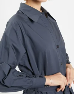 Outlet Jodhpur Robe-Chemise Pom gris foncé