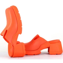 Femme E8 By Miista Sabots Blissa orange - Talon 6 cm