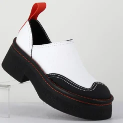 E8 By Miista Sabots en Cuir Mercedes blancs - Talon 6 cm