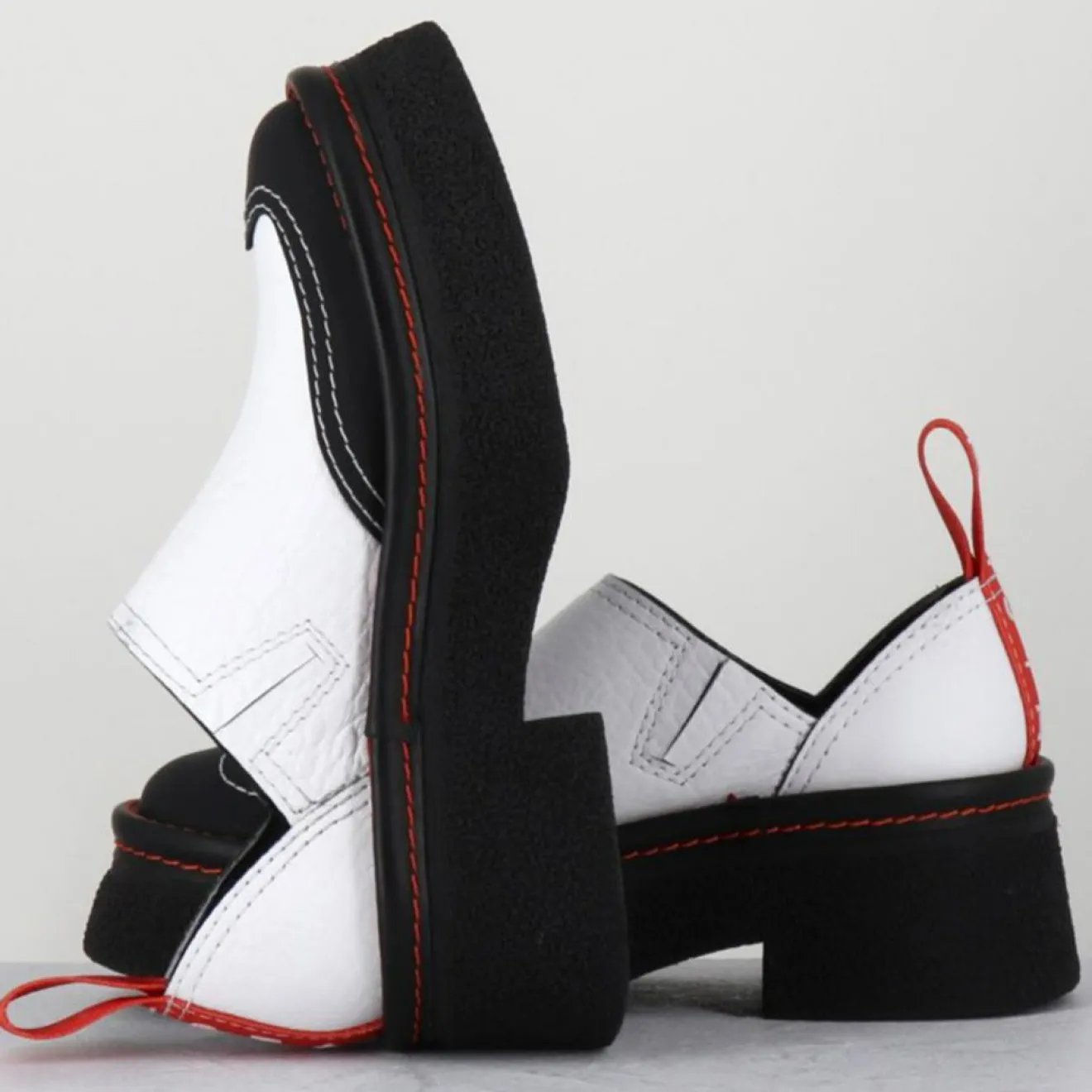 E8 By Miista Sabots en Cuir Mercedes blancs - Talon 6 cm