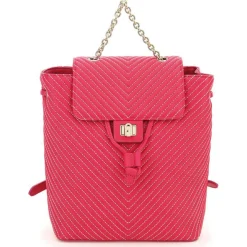 Online Furla Sac à dos en Cuir Pop Star fuchsia 25x23x11 cm