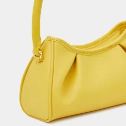 Femme Elleme Sac à main en Cuir Small Dimple jaune 13x23x8,5 cm