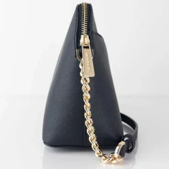 Femme Michael Kors Sac bandoulière en Cuir medium Jet Set Travel noir - 20x17.8x6.35 cm