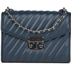 Hot Michael Kors Sac bandoulière en Cuir Rose bleu marine - 23x18x5 cm