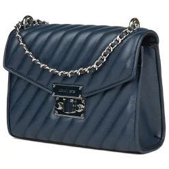 Hot Michael Kors Sac bandoulière en Cuir Rose bleu marine - 23x18x5 cm