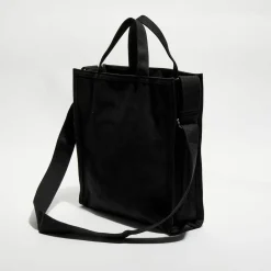 Outlet A.P.C. Sac cabas en toile Récupération noir - 40x36x11 cm