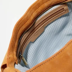 Femme Mila Louise Sac en Cuir Bernie V pêche - 25x33x9 cm