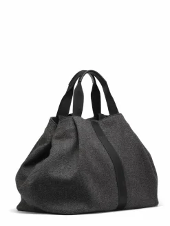 Femme Maison Faret Sac en Feutre Pinasse Gris - 65x34x26 cm