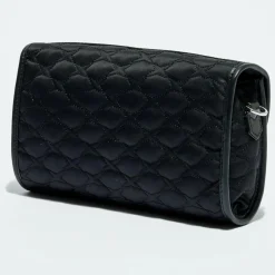 Femme Mauboussin Sac en Toile brodée Je t'Attends Je t'Aime nº1 noir - 14x25x7 cm