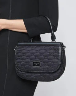 Femme Mauboussin Sac en Toile brodée Je t'Attends Je t'Aime nº2 noir - 20x25x8 cm