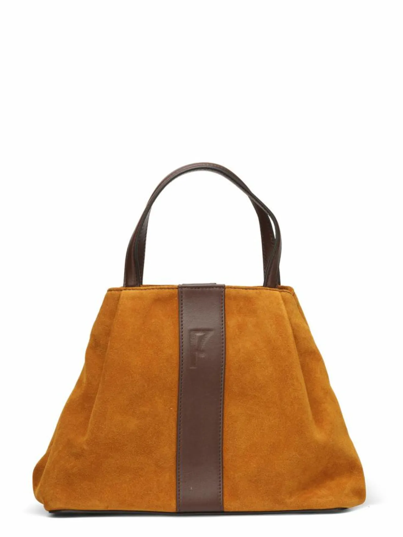 Femme Maison Faret Sac en Velours de Cuir Pin Calendula - 20,5x26,5x15,5 cm