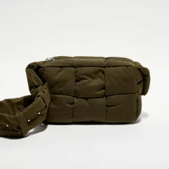 Femme Bottega Veneta Sac photo rembourré Arco taille moyenne olive - 18x28x9 cm