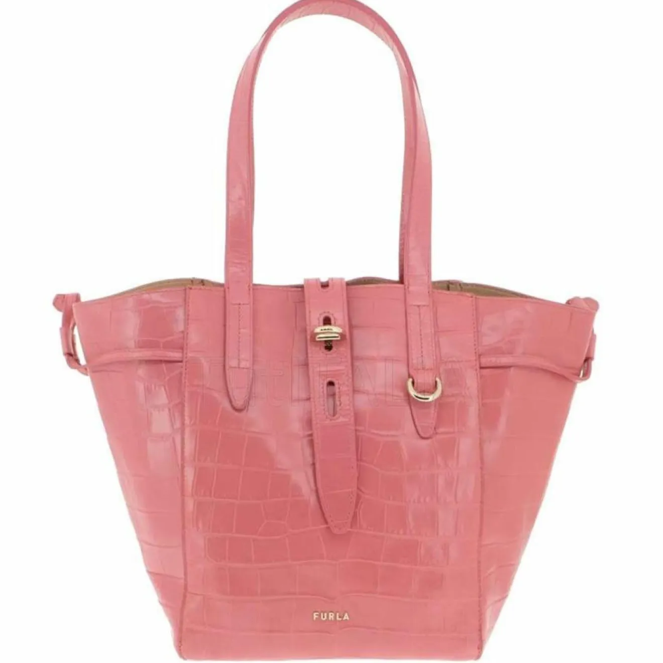 Outlet Furla Sac porté épaule en Cuir Net Mini rose 22x28.5x16 cm