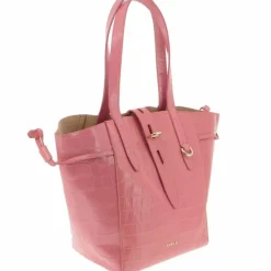 Outlet Furla Sac porté épaule en Cuir Net Mini rose 22x28.5x16 cm