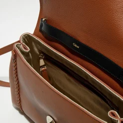 Femme Chloé Sac porté épaule en Cuir Pénélope caramel - 35x24x13 cm