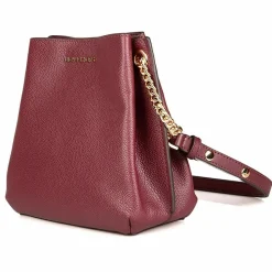 Femme Michael Kors Sac seau en Cuir Teagen bordeaux - 17x12x9 cm