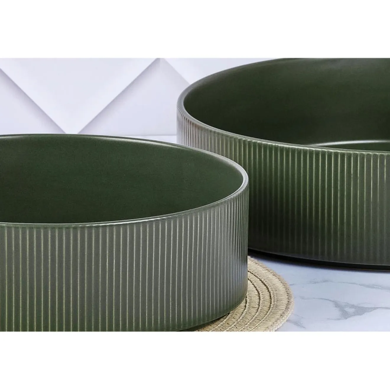 Clearance Bjorn Saladier Scandi vert olive - D.27 cm