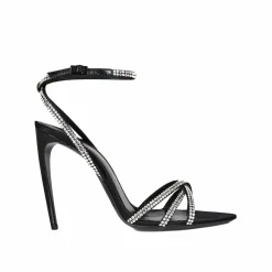 Femme Saint Laurent Sandales Ava noires