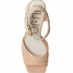 Femme Liu-Jo Sandales en Cuir Menton beige/rose -Talon 6 cm