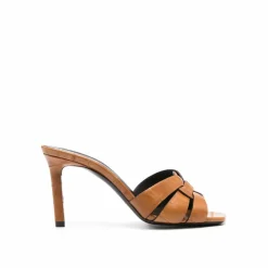 Femme Saint Laurent Sandales Tribute marron