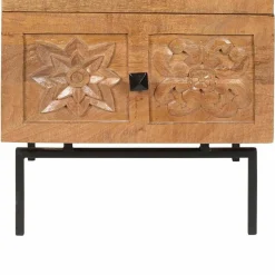 Sale Bois & Chiffons Semainier 4 tiroirs manguier sculture naturel - 45x40x115 cm