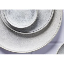 Clearance Bjorn Service Complet en Grès Stone gris clair - 48 pièces