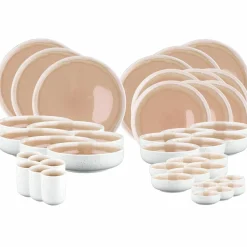 Bjorn Service Complet Oxygen rose poudre/beige - 42 pièces