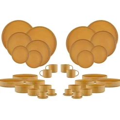 Outlet Bjorn Service Complet Scandi jaune ocre - 36 Pièces