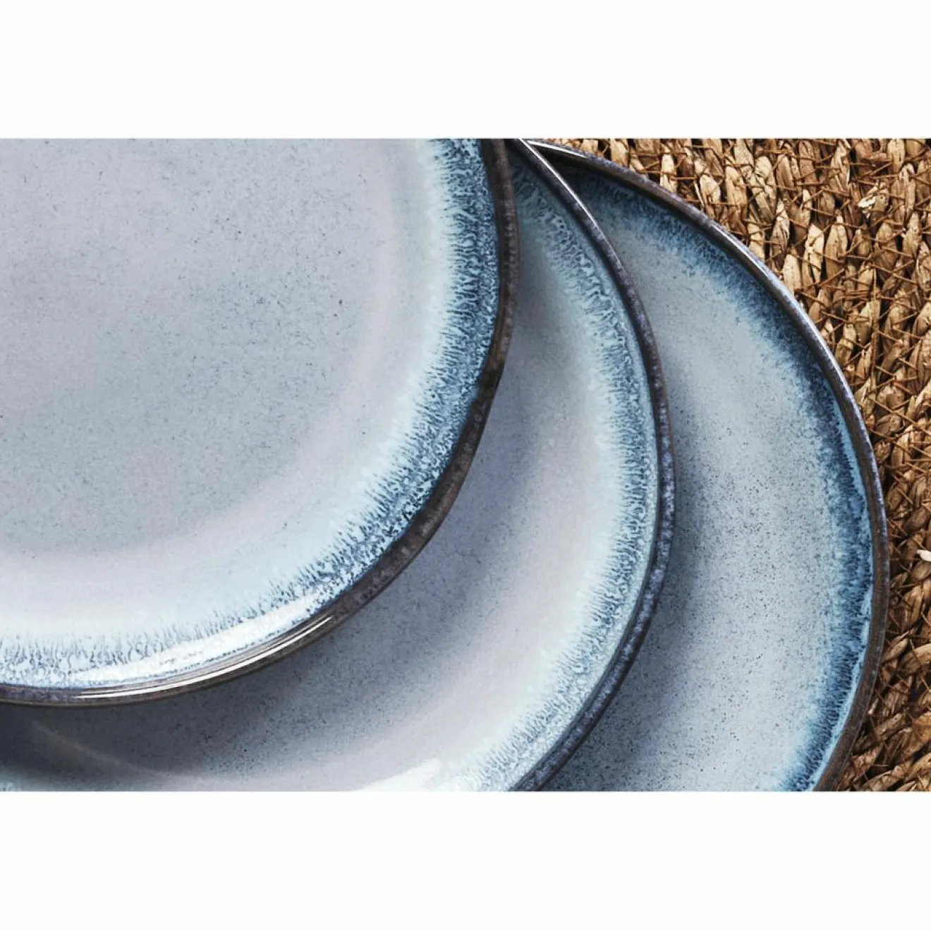 Bjorn Service de table en Grès Les Essentiels Genesis bleu - 18 pièces