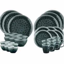 Outlet Bjorn Service de table en Grès Moon bleu nuit - 30 pièces