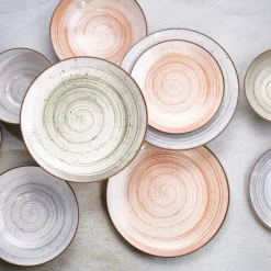 Cosy & Trendy Service de table en Grès Sintra rouge - 24 pièces