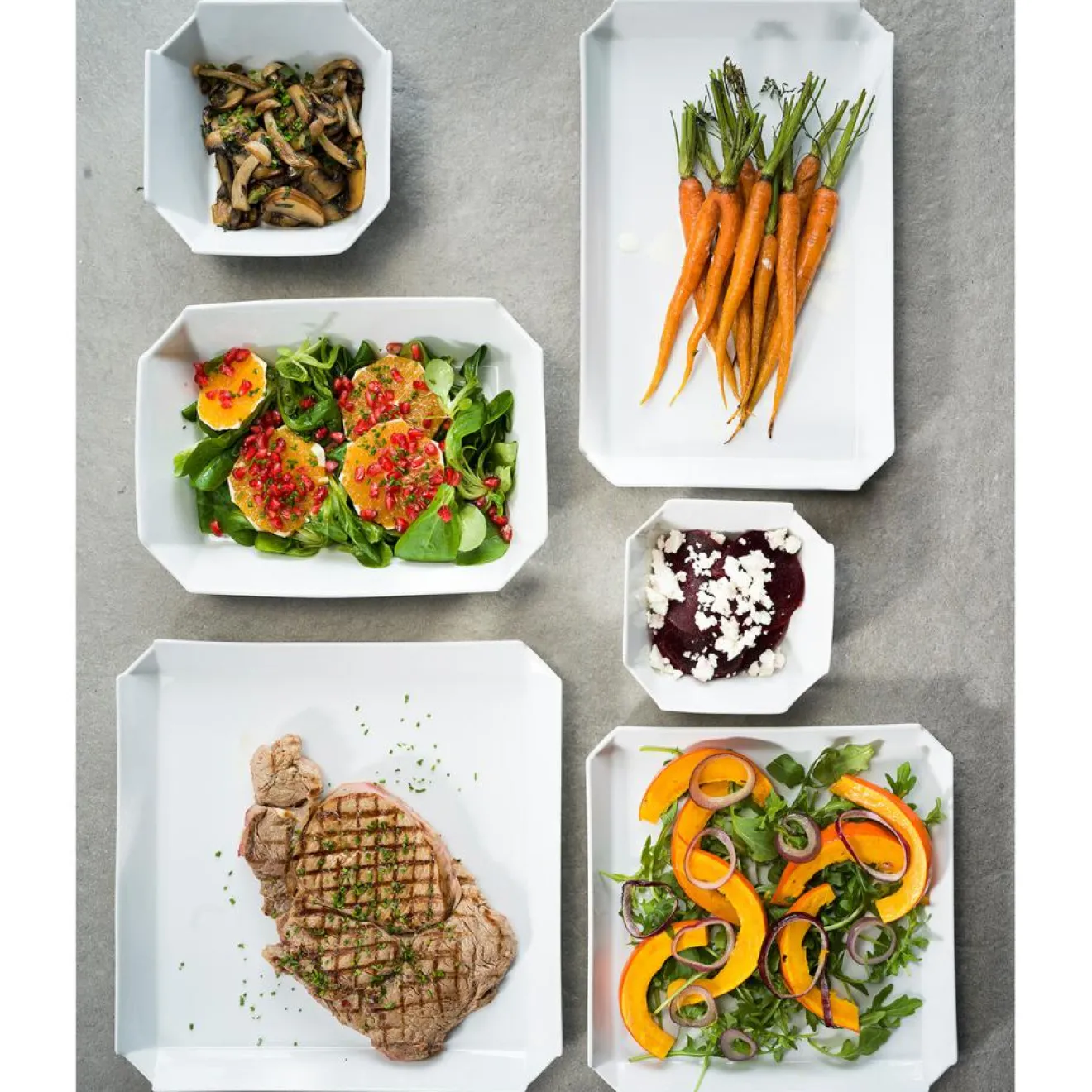 Sale Cosy & Trendy Service de table en Porcelaine Edge blanc - 18 pièces