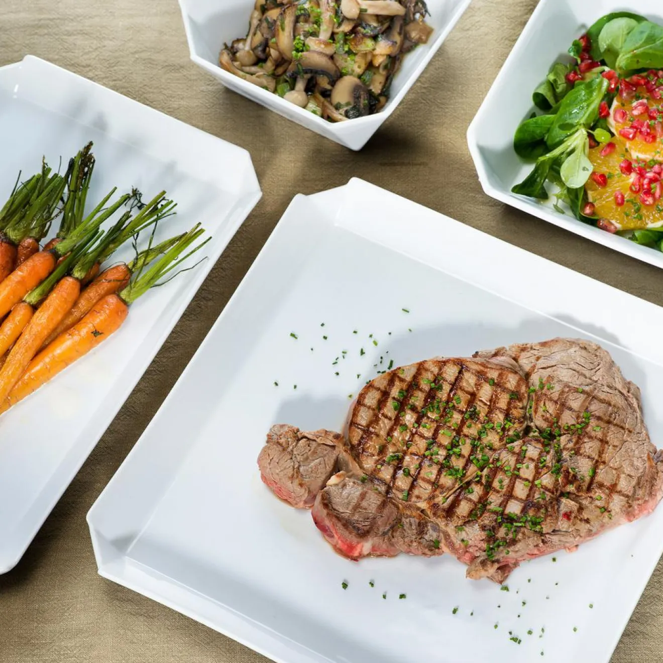 Sale Cosy & Trendy Service de table en Porcelaine Edge blanc - 18 pièces