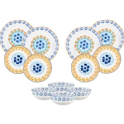 Bjorn Service Les Essentiels en Porcelaine Napoli multicolore - 12 pièces