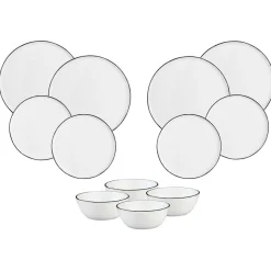 Clearance Bjorn Service Les Essentiels en Grès Pure blanc neige - 12 pièces