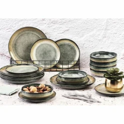 Sale Bjorn Service Les Essentiels Genesis bleu/gris kaki - 18 pièces