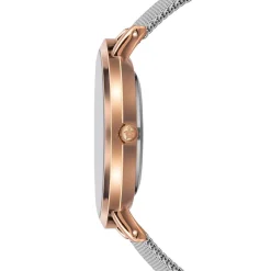 Femme Amelia Parker Set Montre Femme 2 Bracelets Classique en Acier argenté/rose doré