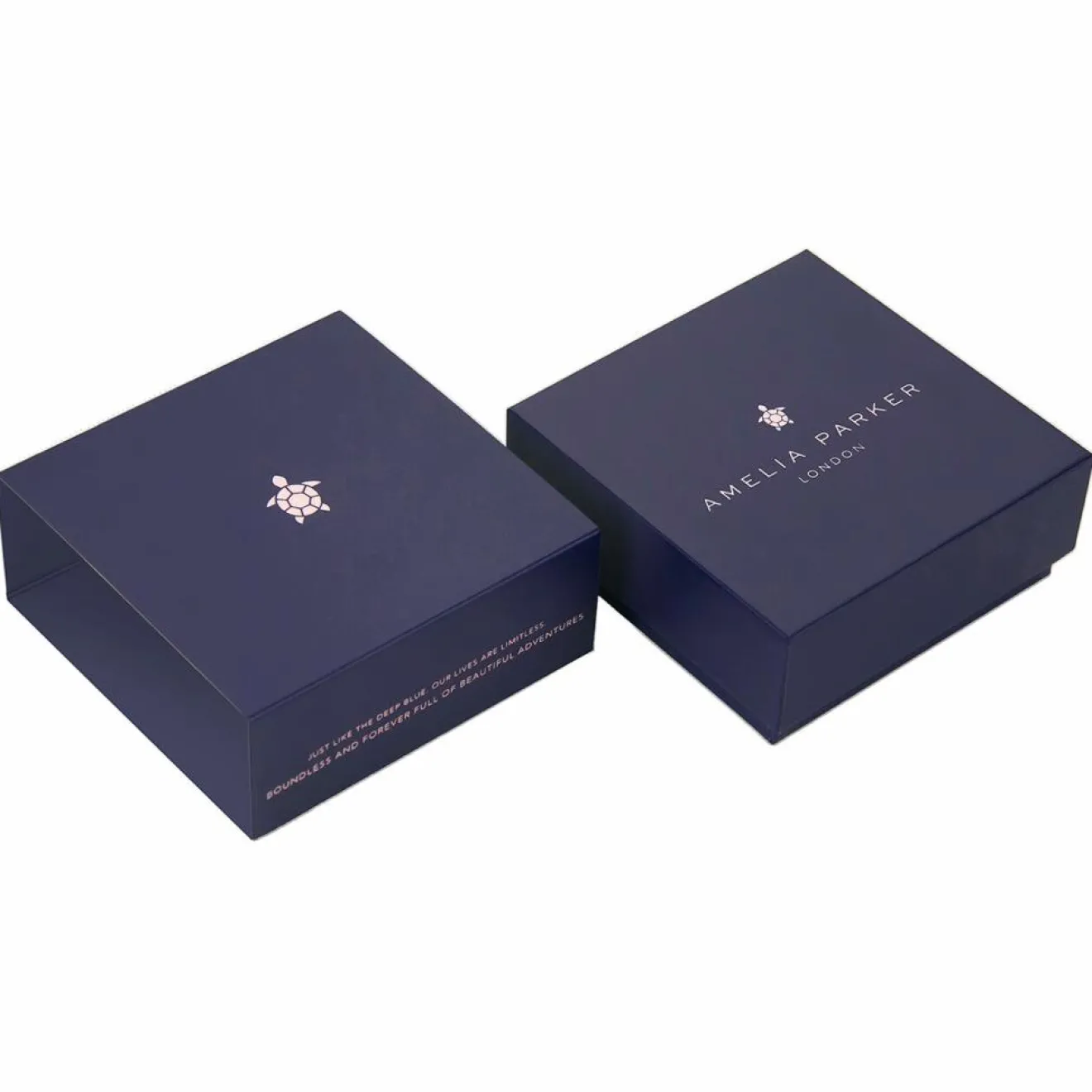 Best Amelia Parker Set Montre Femme & Bracelet Vacation en Acier rose doré