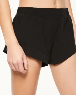 Femme Passionata Short de pyjama Heck noir