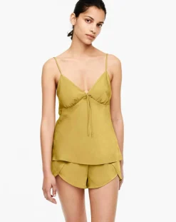 Online Passionata Short de pyjama Mai moutarde