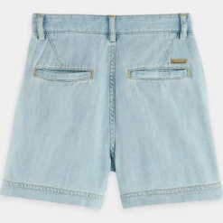 Enfant Scotch & Soda Short en Jean à pince bleu clair
