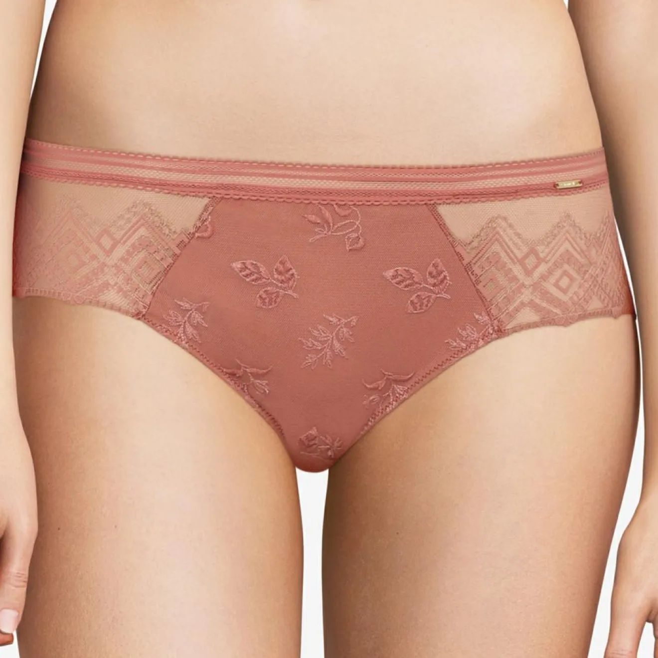 Discount Chantelle Shorty Réaumur rose canyon