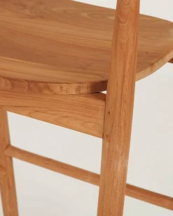 Outlet Uniqka Singo - Chaise de bar en teck massif